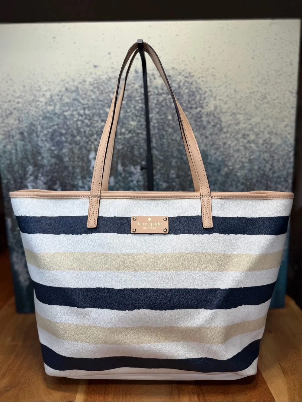 Kate Spade 2010s Coastal Chic Bondi Road Harmony Tote Bag